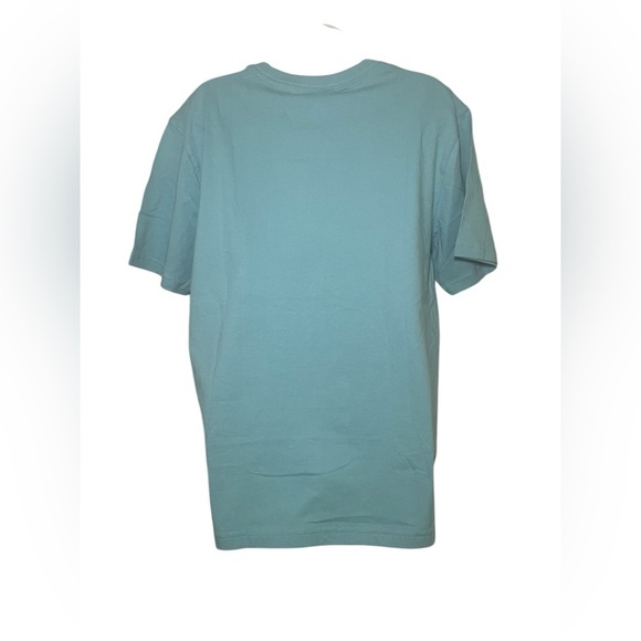 American Eagle New Logo Turquoise 100% Cotton Tee Shirt Size Medium - Picture 4 of 7